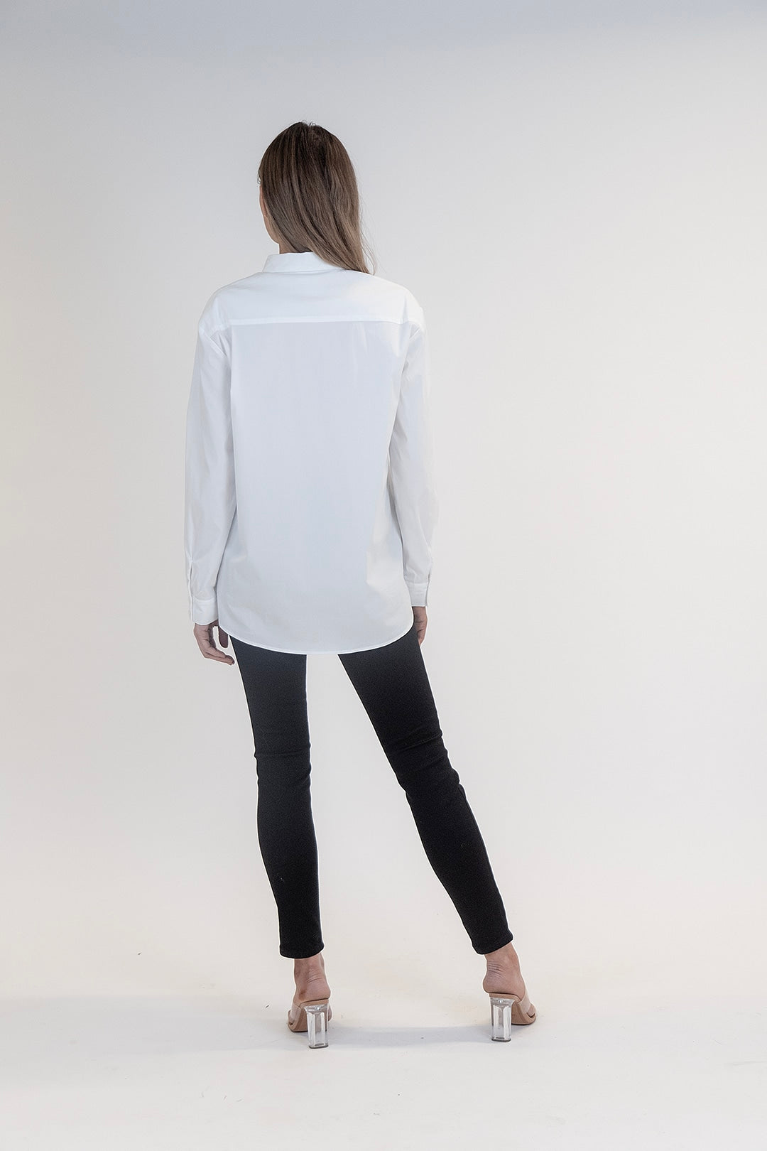 ESSENTIAL Button-Up Shirt -pusero, valkoinen