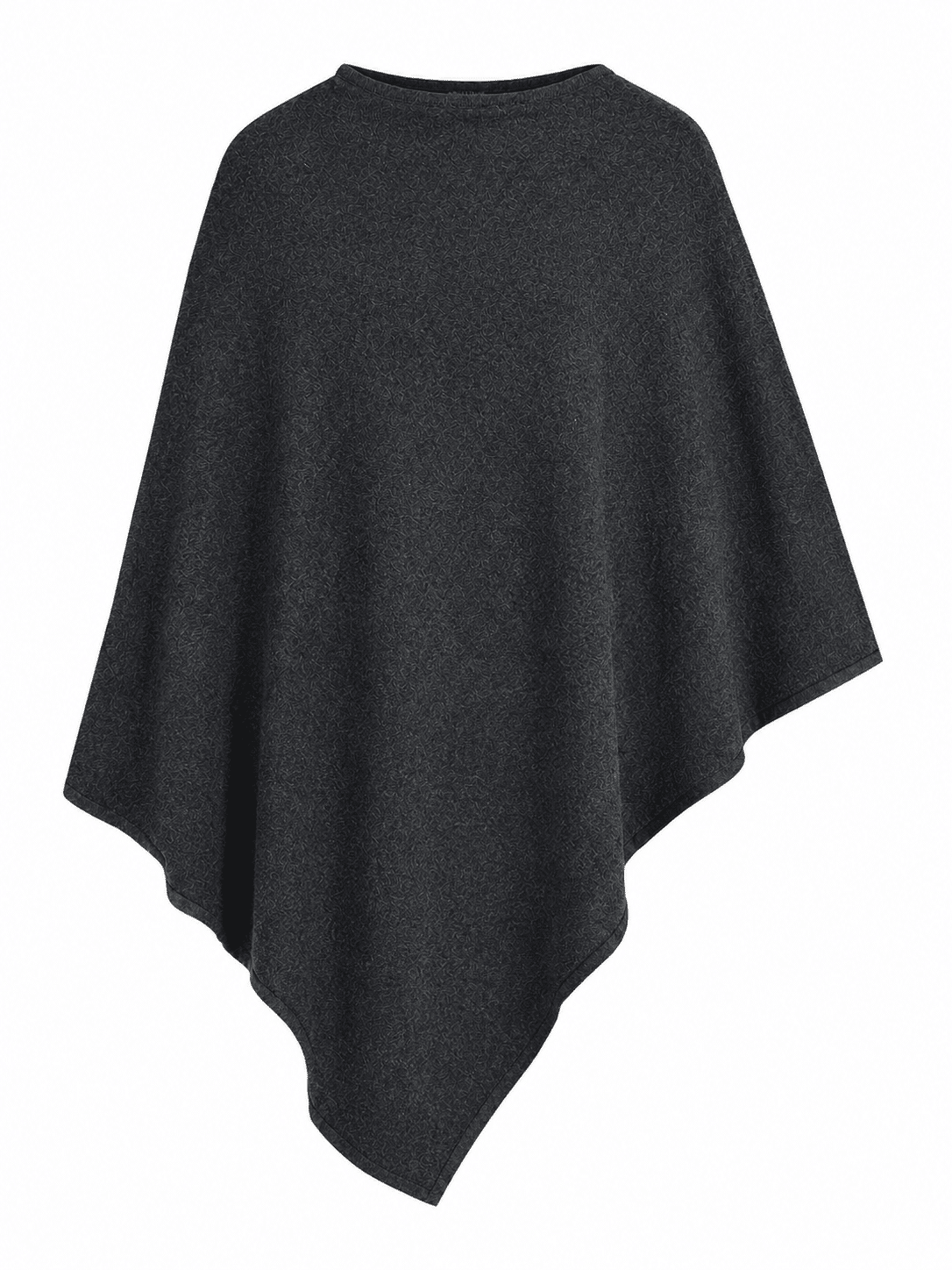 WOOL Love Poncho -villaponcho, tummanharmaa