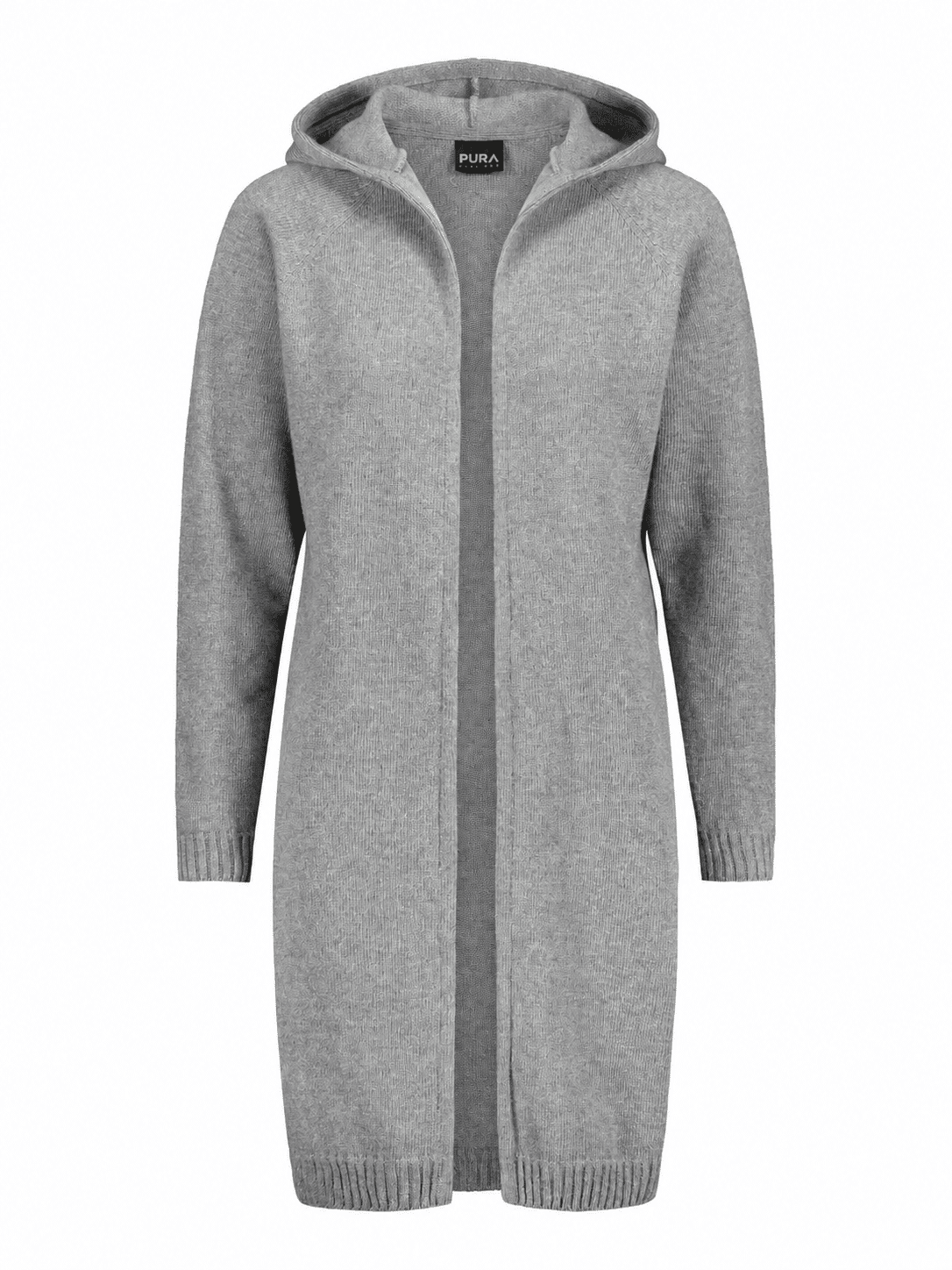 WOOL Love Hoodie Cardigan -neuletakki, harmaa