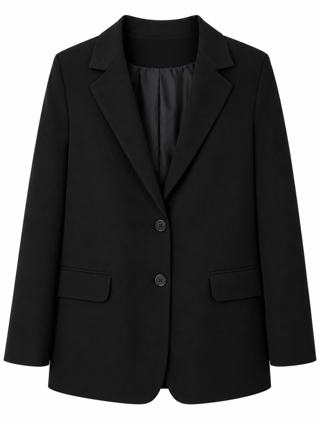 ESSENTIAL Tailored Blazer, musta