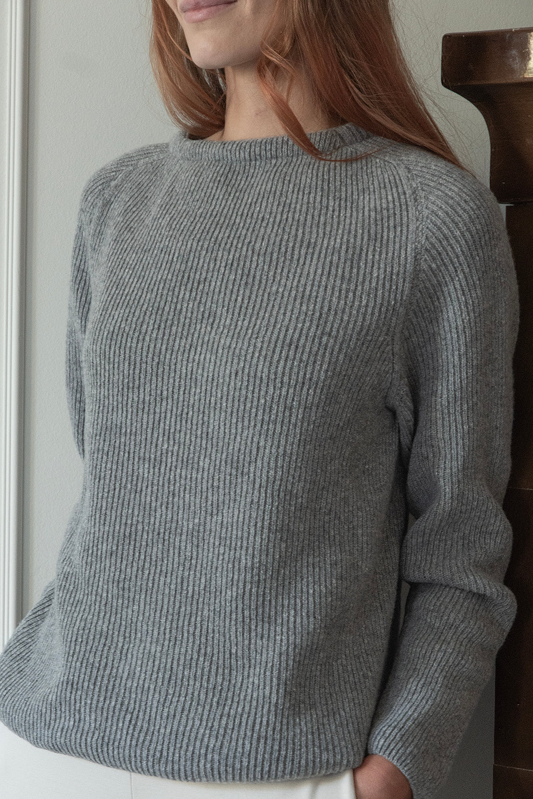 WOOL Warm Short Knit -neule, harmaa