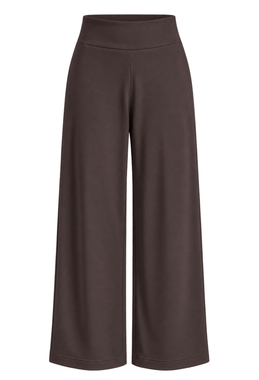 ESSENTIAL Wide Pants -housut, ruskea