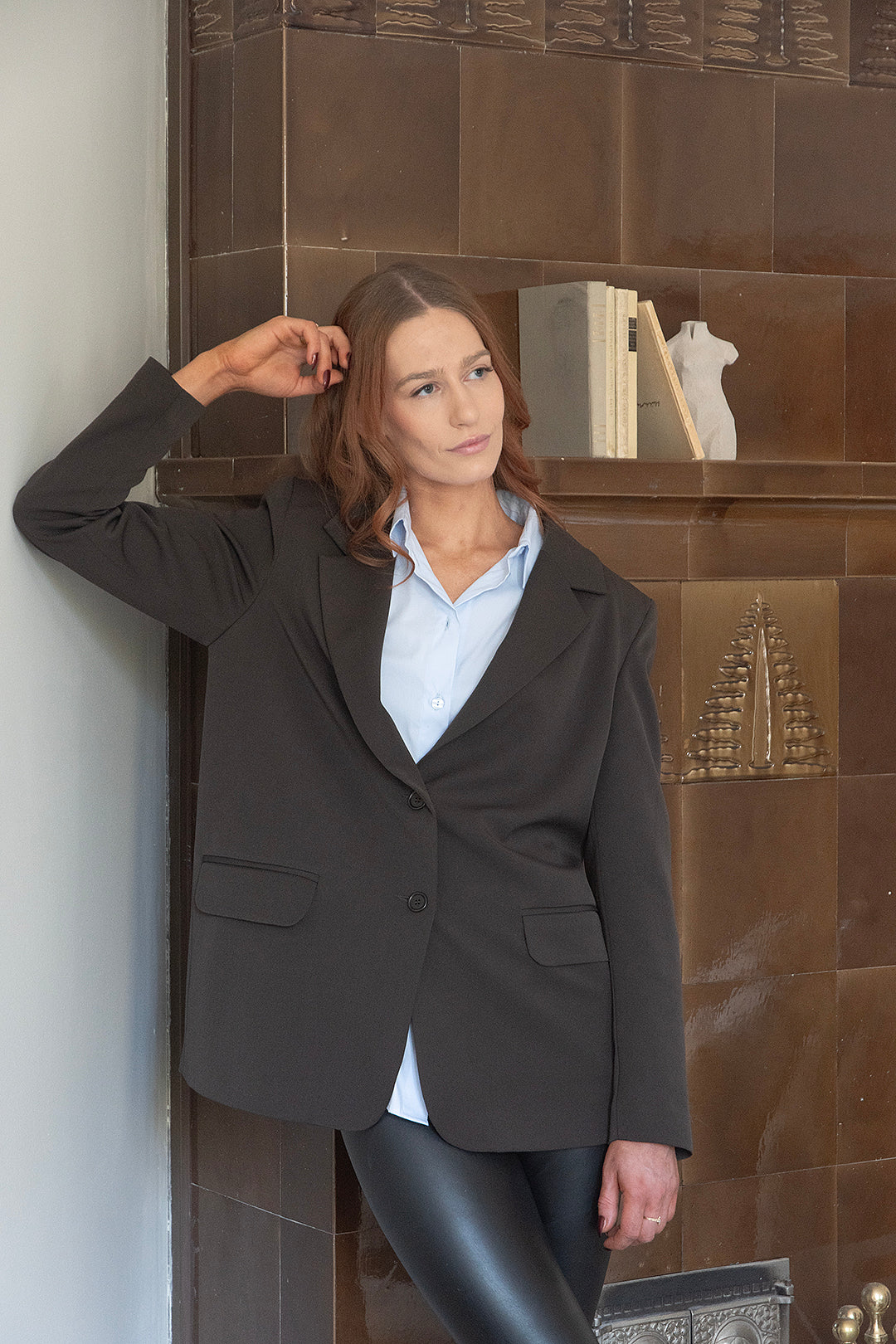 ESSENTIAL Tailored Blazer, ruskea