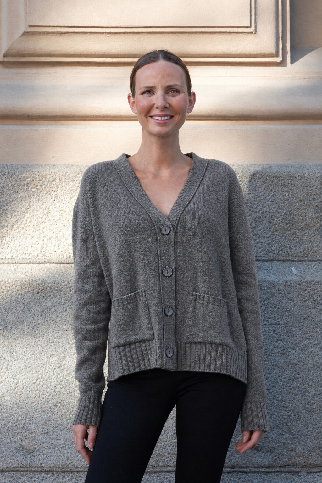 WOOL Love Loose Fit Cardigan, harmaa