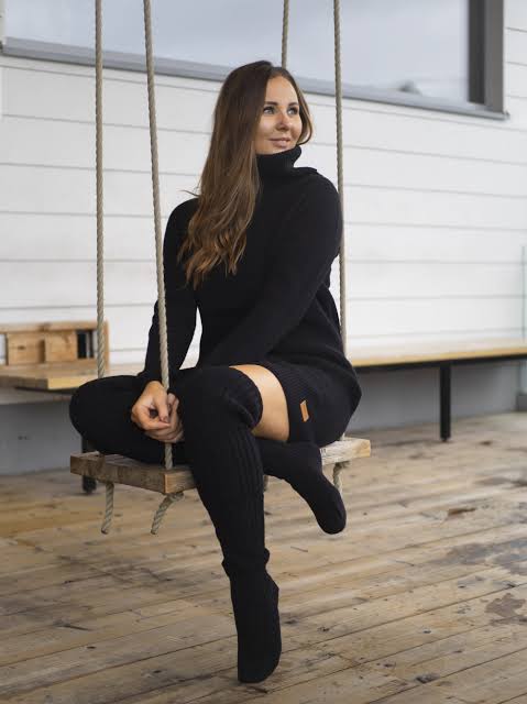 WOOL Long Socks -villasukat